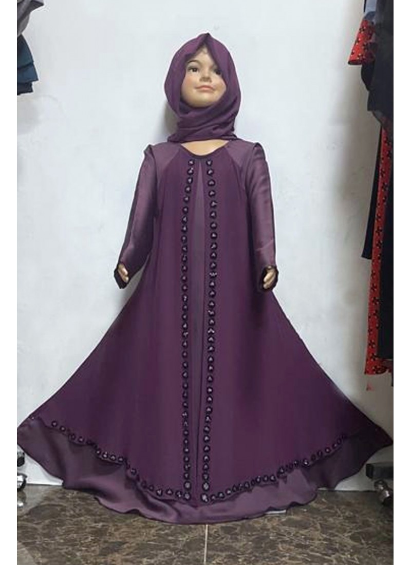 (MOQ 12 PCS) Fawza Kids Abaya