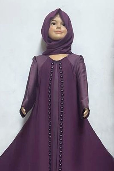 (MOQ 12 PCS) Fawza Kids Abaya