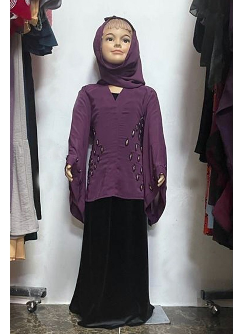 (MOQ 12 PCS) Fuada Kids Abaya