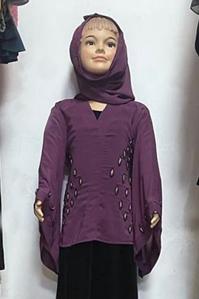 (MOQ 12 PCS) Fuada Kids Abaya