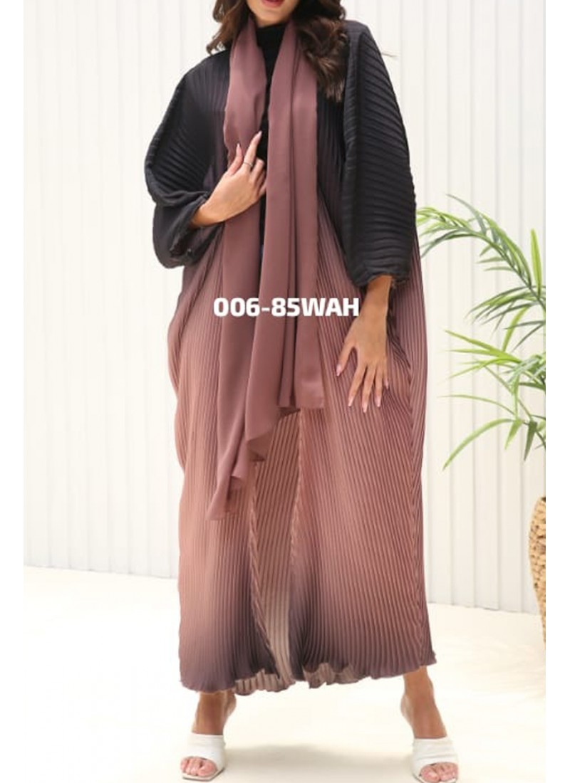 Pleated Ombre Abaya