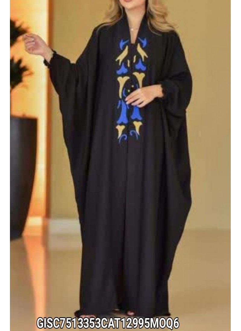 (MOQ 6 PCS) Ryma Emb Abaya