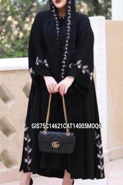 (MOQ 6 PCS) Saadet Emb Abaya