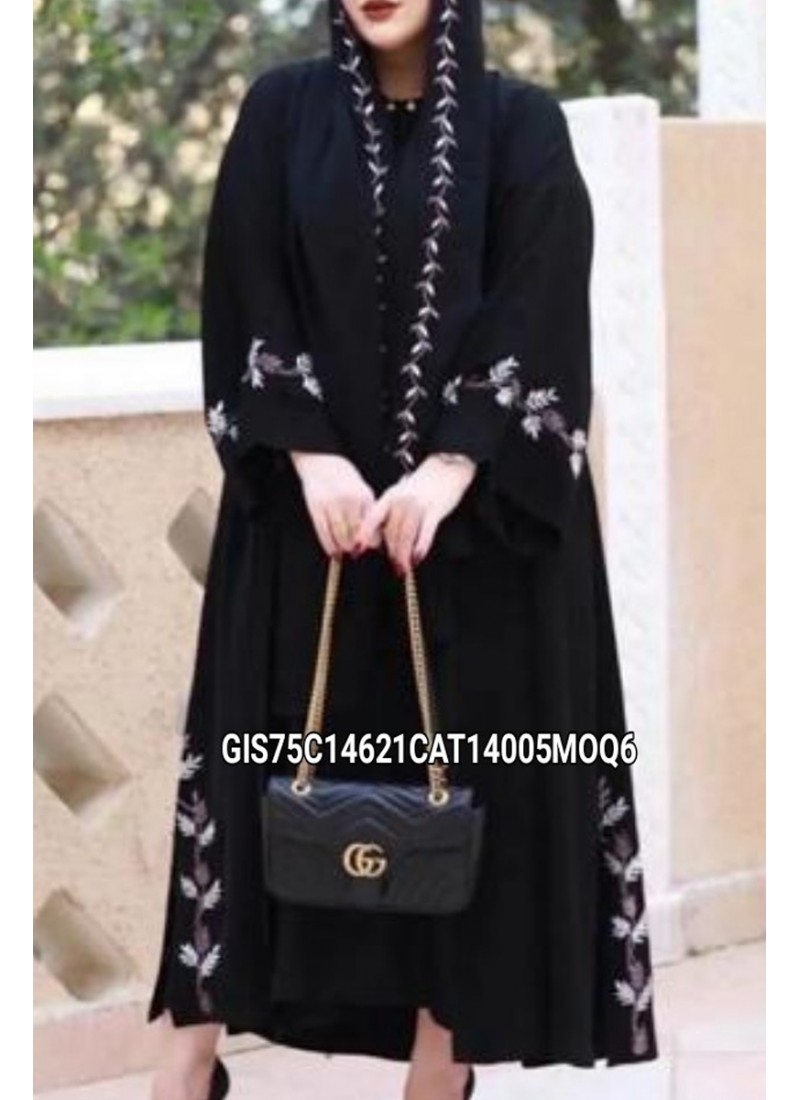 (MOQ 6 PCS) Saadet Emb Abaya