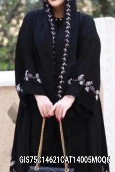 (MOQ 6 PCS) Saadet Emb Abaya