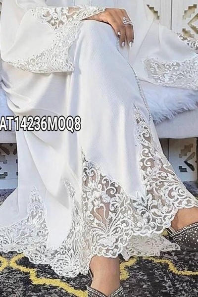 (MOQ 8 PCS) Noya Lace Abaya