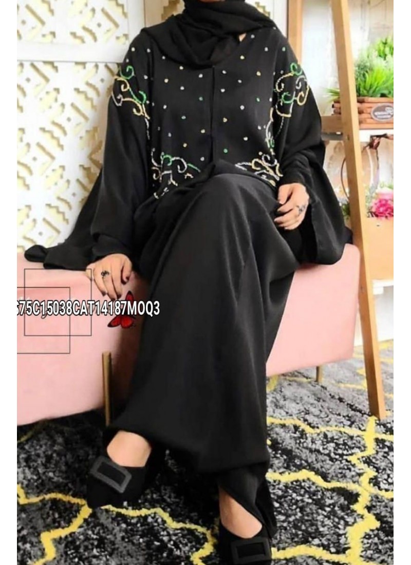 (MOQ 3 PCS) Omyma Abaya