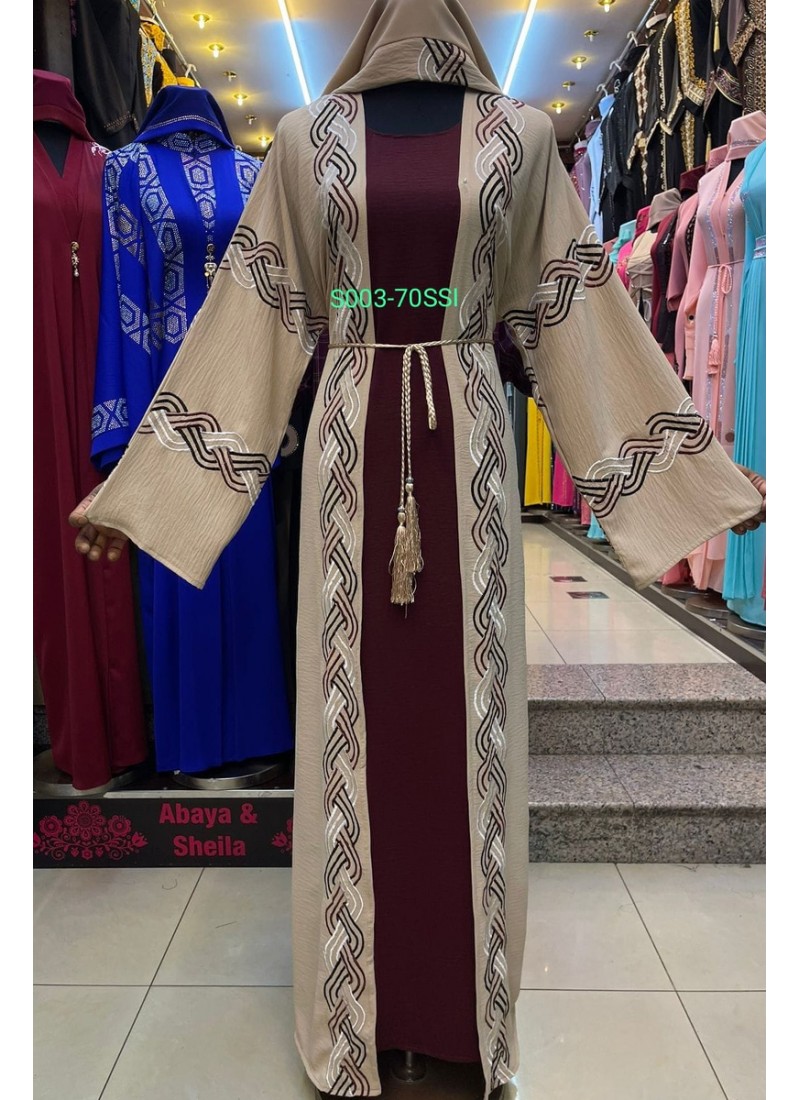 (MOQ 3 PCS) Menaal Abaya