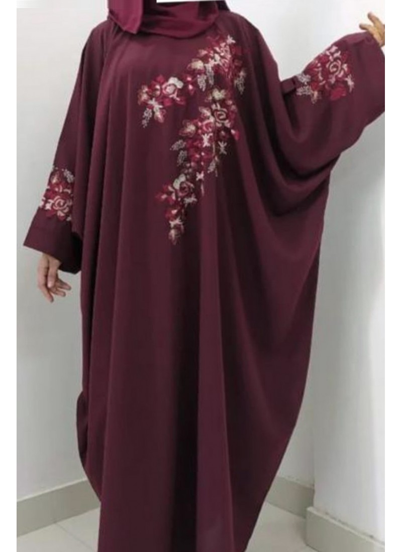 (MOQ 6 PCS) Baiza Emb Abaya