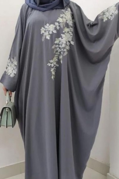 (MOQ 6 PCS) Basan Emb Abaya