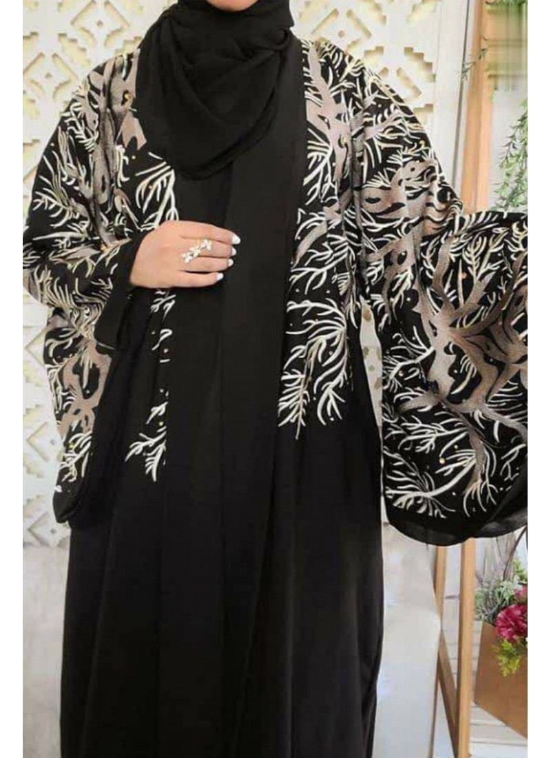 (MOQ 6 PCS) Dahah Emb Abaya