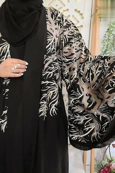 (MOQ 6 PCS) Dahah Emb Abaya