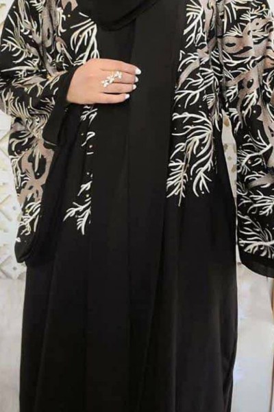 (MOQ 6 PCS) Dahah Emb Abaya