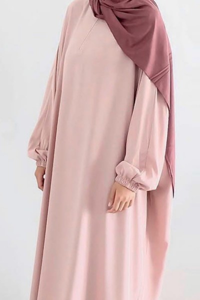 Plain Zipper Abaya (MOQ 6 PCS)