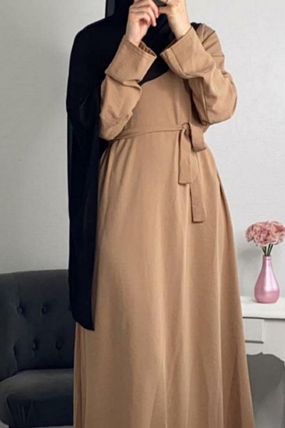 Plain Pocket Abaya (MOQ 6 PCS)