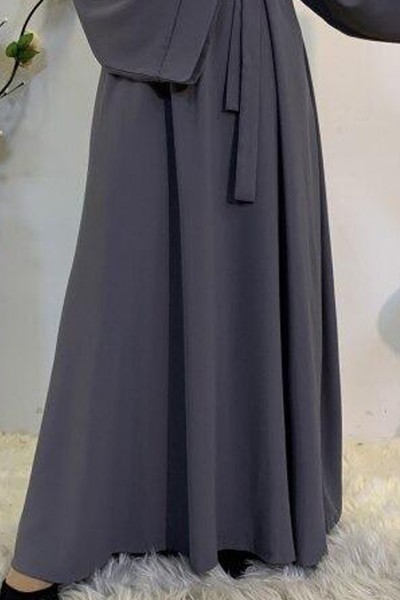 (MOQ 6 PCS) Lila Plain Abaya