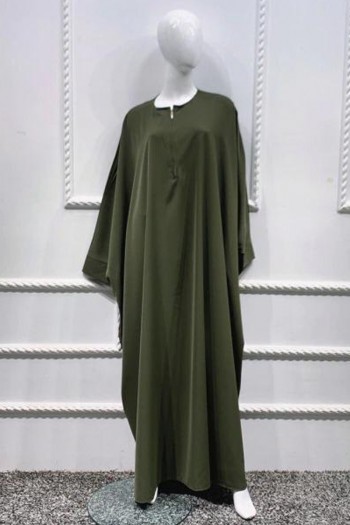 (MOQ 6 PCS) Oma Plain Abaya