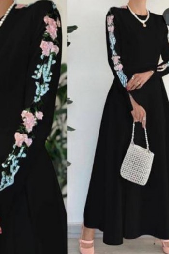 (MOQ 6 PCS) Iman Emb Abaya