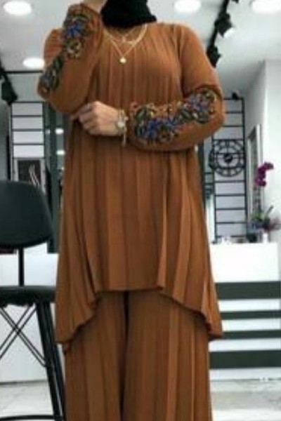 (MOQ 6 PCS) Cairo Emb Abaya