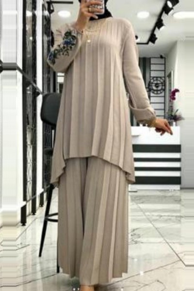 (MOQ 6 PCS) Aadina Emb Abaya