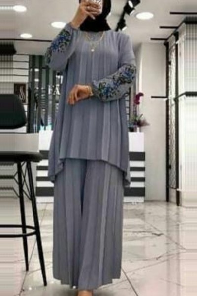 (MOQ 6 PCS) Aaida Emb Abaya