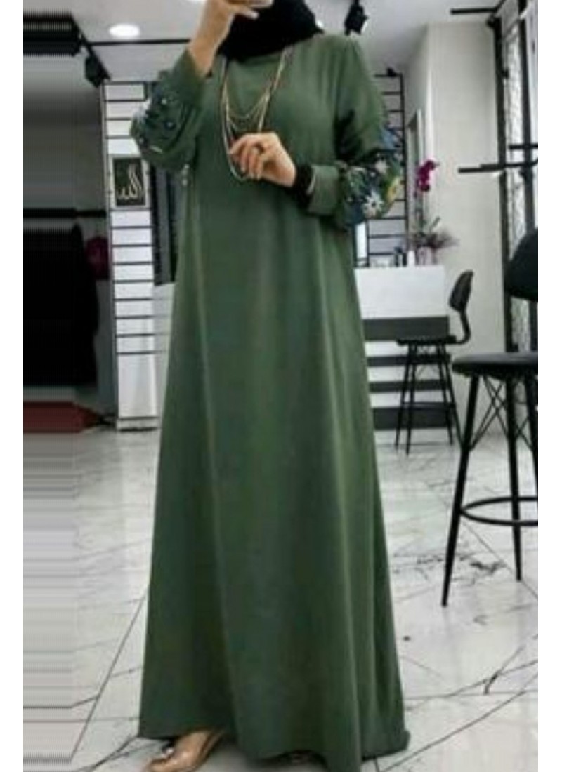 (MOQ 6 PCS) Aaima Emb Abaya