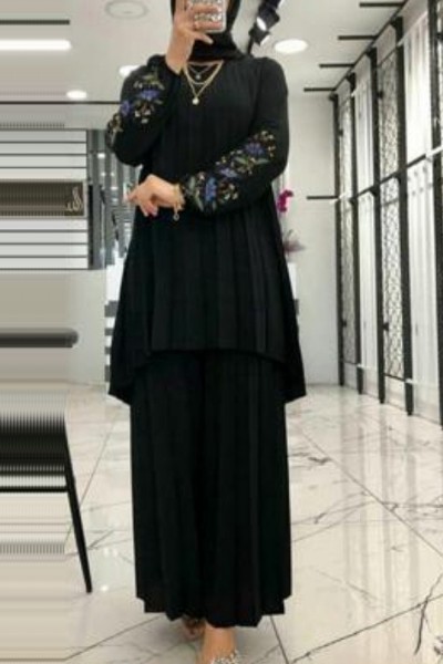 (MOQ 6 PCS) Aaira Emb Abaya