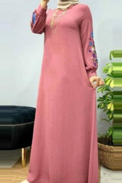 (MOQ 6 PCS) Aaleyah Emb Abaya