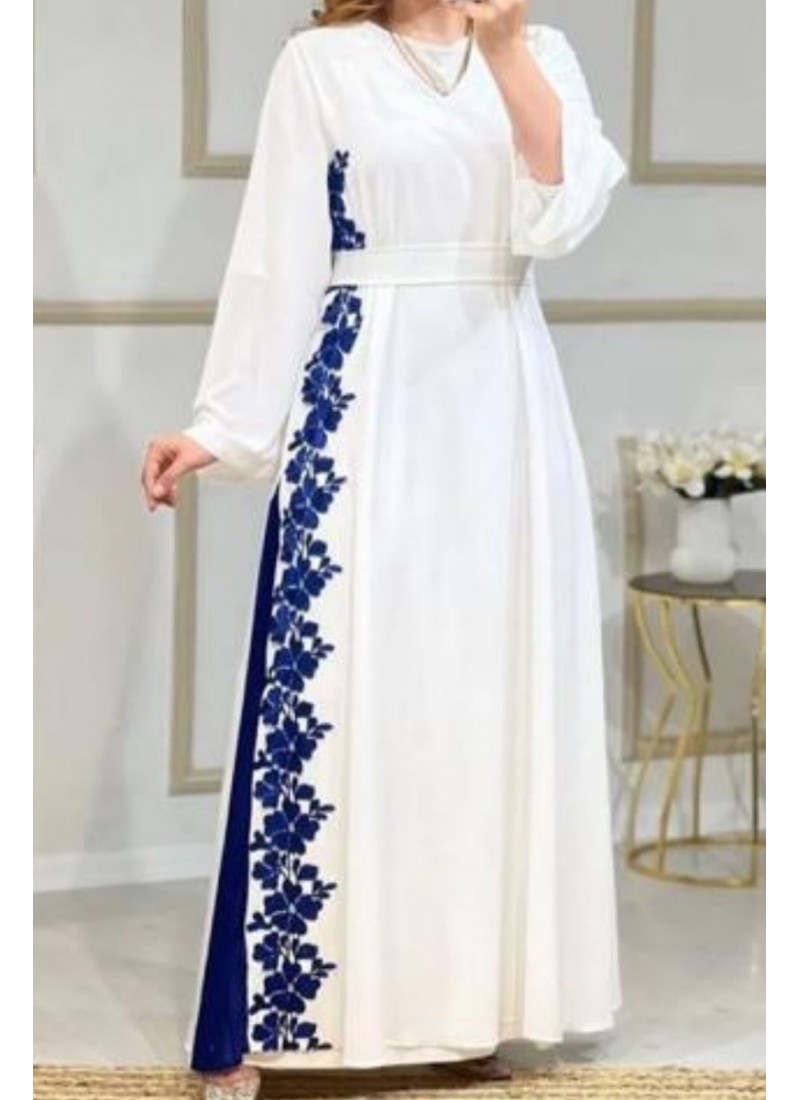 (MOQ 6 PCS) Aasfa Emb Abaya