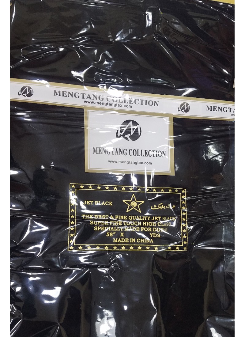 Jet Black Nida Fabric