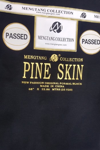 Pine Skin Formal Black Fabric