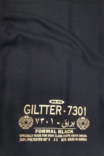 Giltter 7301 Black Fabric
