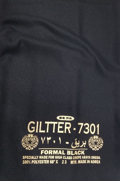 Giltter 7301 Black Fabric