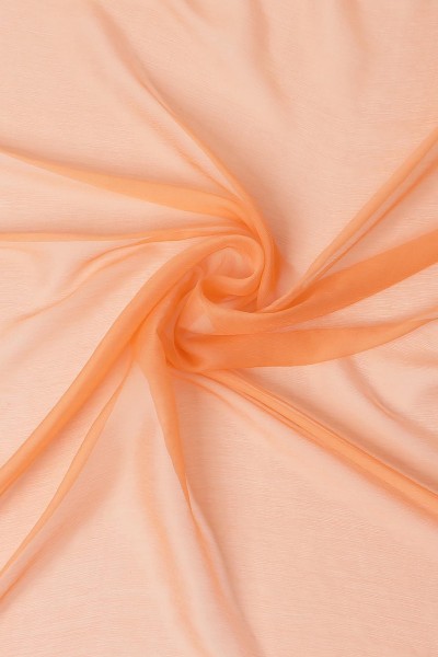Salmon Peach Chiffon Fabric