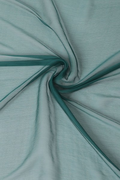 Hunter Green Chiffon Fabric