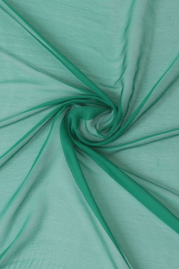 Bottle Green Chiffon Fabric