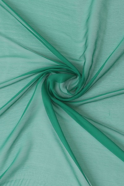 Bottle Green Chiffon Fabric