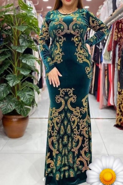 (3 Pieces Set) Layla Crystal Abaya