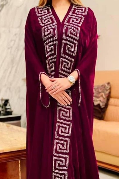 (3 Pieces Set) Zara Stone Abaya