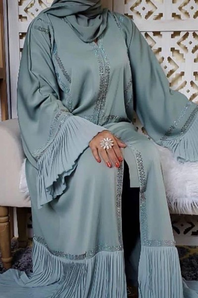 (3 Pieces Set) Naisha Abaya