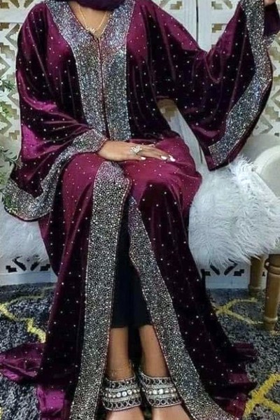 (3 Pieces Set) Omaira Abaya