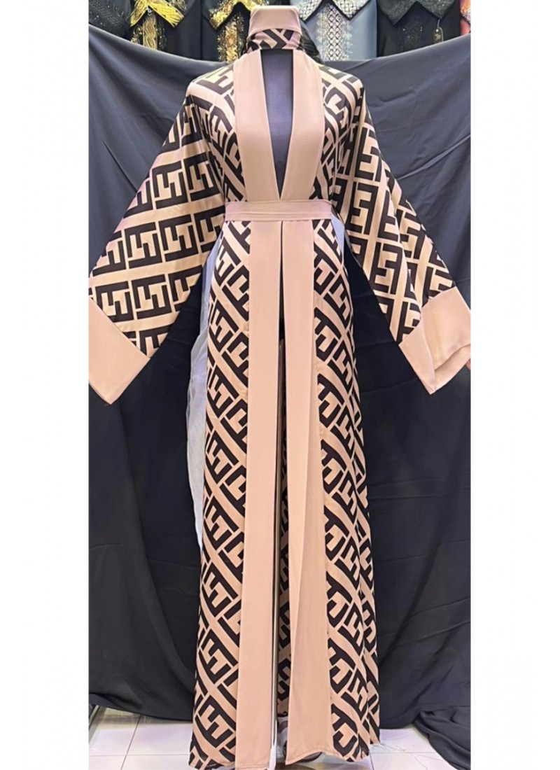 (6 Pieces Set) Salma Print Abaya