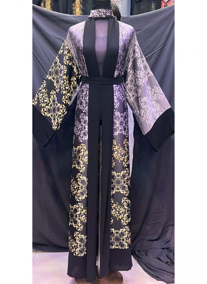 (6 Pieces Set) Dina Print Abaya