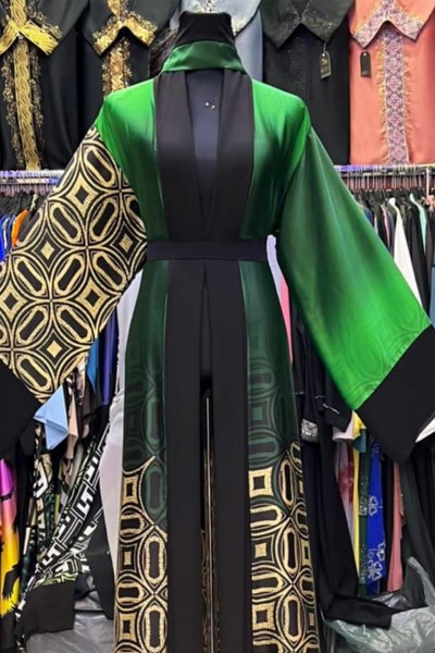 (6 Pieces Set) Hala Print Abaya