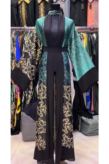 (6 Pieces Set) Heba Print Abaya