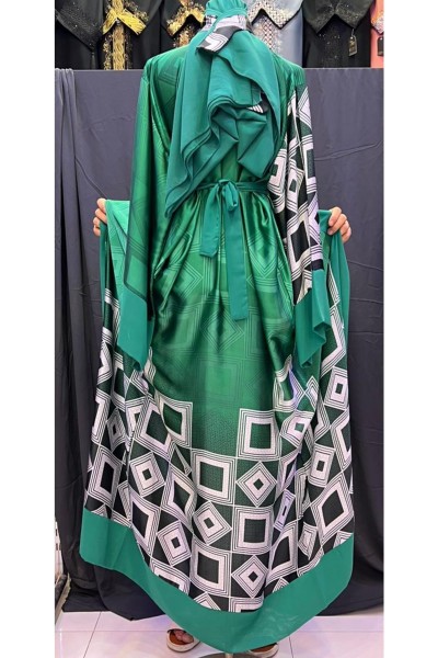 (6 Pieces Set) Loulia Print Abaya