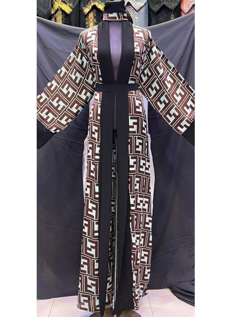 (6 Pieces Set) Marya Print Abaya