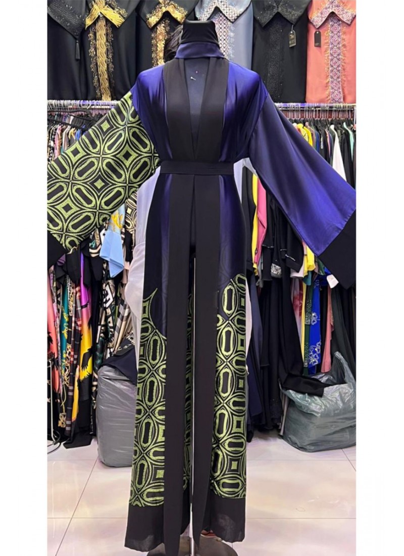 (6 Pieces Set) Nadia Print Abaya