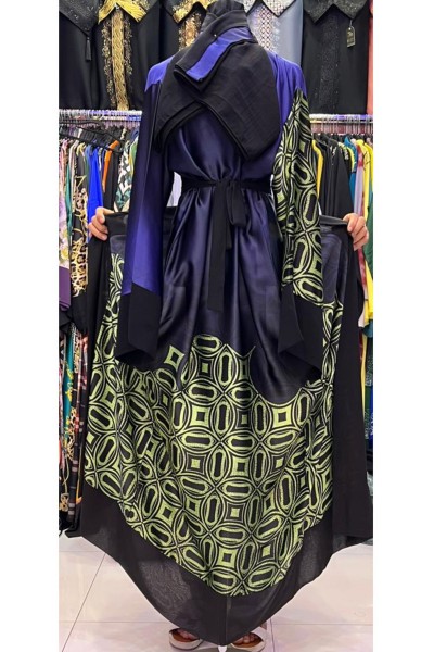 (6 Pieces Set) Nadia Print Abaya