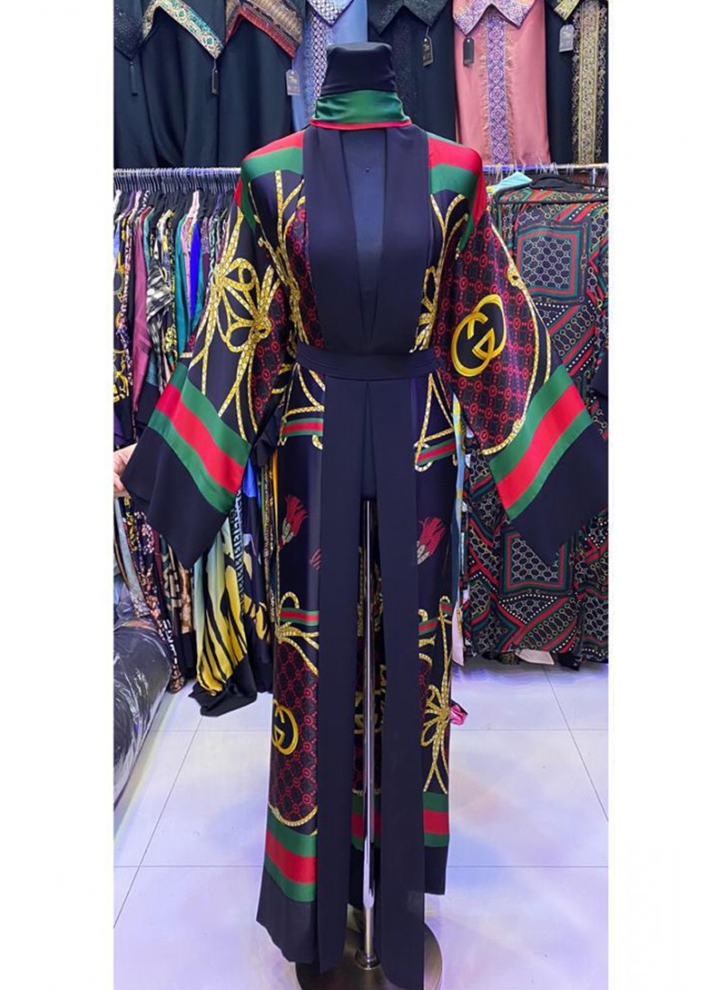 (6 Pieces Set) Reem Print Abaya